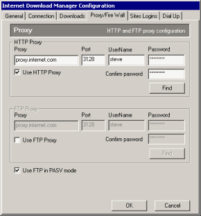 Proxy/Firewall tab